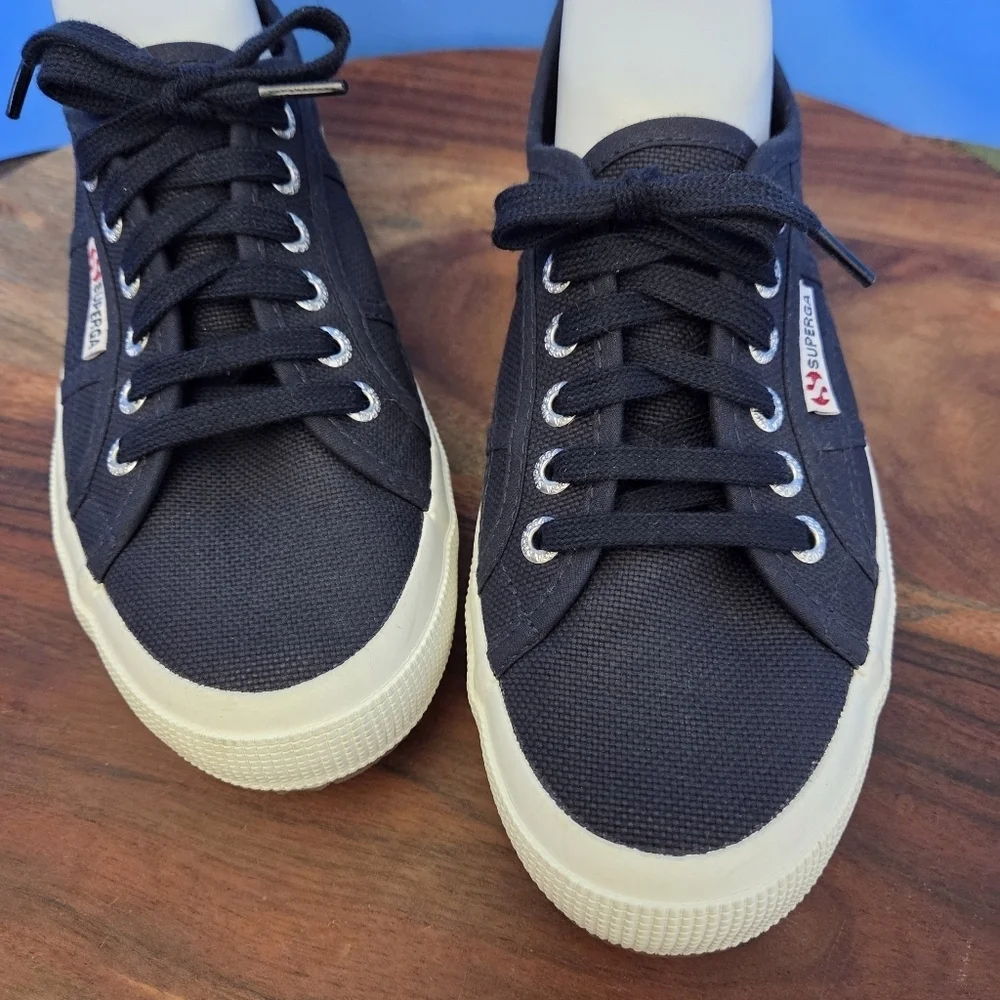 Superga Classic Canvas Sneakers Black Women’s US 8.0